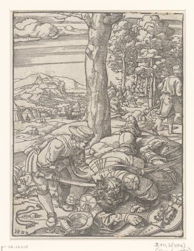 David en Goliath by anonymous; Anton von Woensam