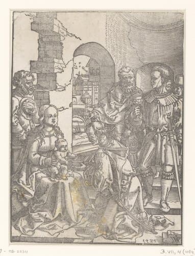 Aanbidding der koningen by anonymous; Anton von Woensam