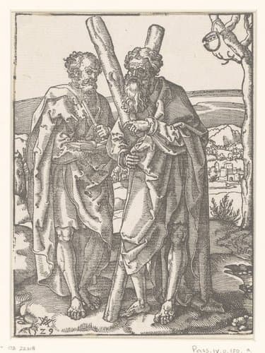 Apostelen Petrus en Andreas by anonymous; Anton von Woensam