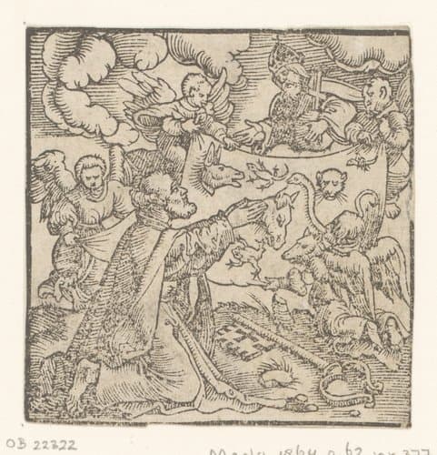 Visioen van de onreine dieren by anonymous; Anton von Woensam