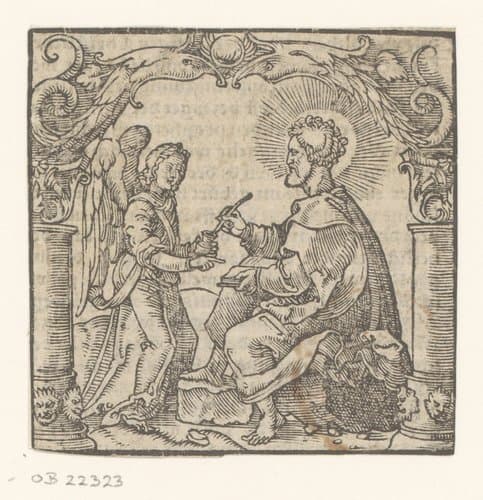 Evangelist Mattheüs by anonymous; Anton von Woensam