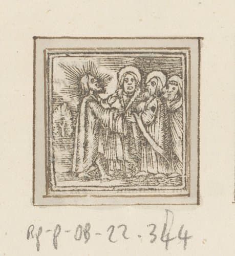 Christus onderwijst zijn discipelen by anonymous; anonymous