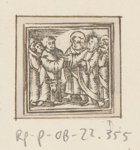 Christus sprekend met Farizeeërs by anonymous; anonymous