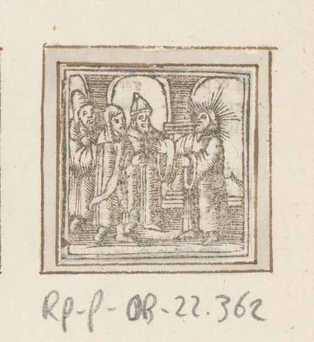 Christus en Farizeeërs by anonymous; anonymous