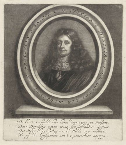 Portret van Johannes Danckers by Wallerant Vaillant