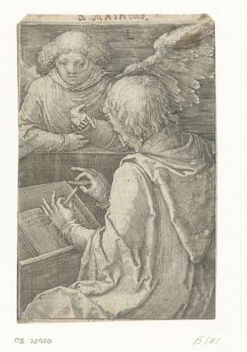De evangelist Mattheüs by Lucas van Leyden