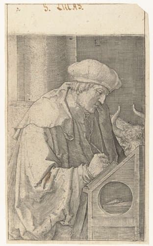 De evangelist Lukas by Lucas van Leyden
