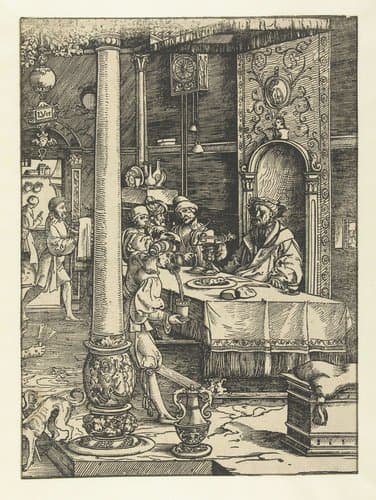 De rijke man en Lazarus by Jan Swart van Groningen