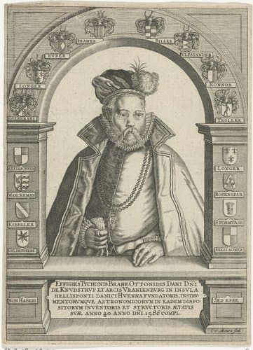 Portret van Tycho Brahe by Jacob van Meurs