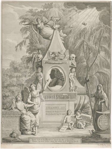 Gedenkteken voor Johannes Hamelau by Hendrik Leffert Meyling