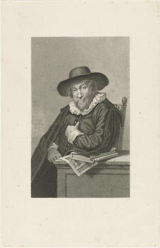 Portret van Roemer Visscher by Pieter van der Meulen