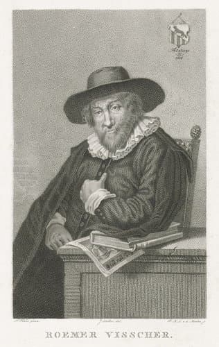 Portret van Roemer Visscher by Pieter van der Meulen