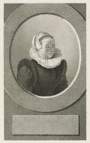 Portret van een onbekende vrouw by Pieter van der Meulen