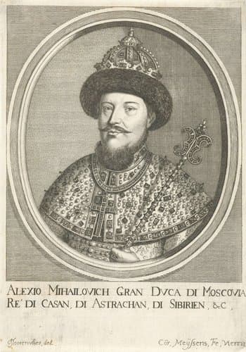Portret van Aleksej Michajlovitsj, tsaar van Rusland by Cornelis Meyssens