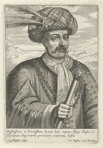 Portret van Assan Aga by Cornelis Meyssens