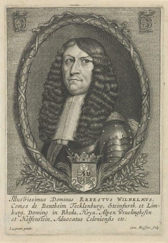 Portret van Ernst Willem graaf van Bentheim by Cornelis Meyssens