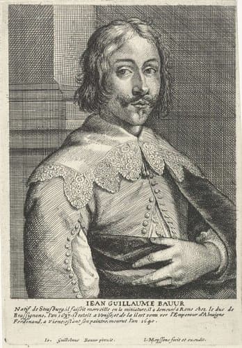 Portret van Johann Wilhelm Baur