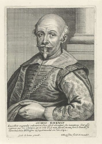 Portret van Guido Reni by Joannes Meyssens