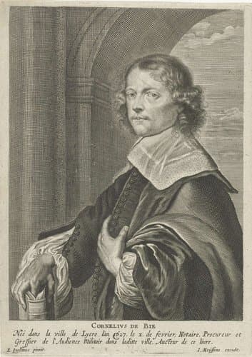 Portret van Cornelis de Bie by Joannes Meyssens