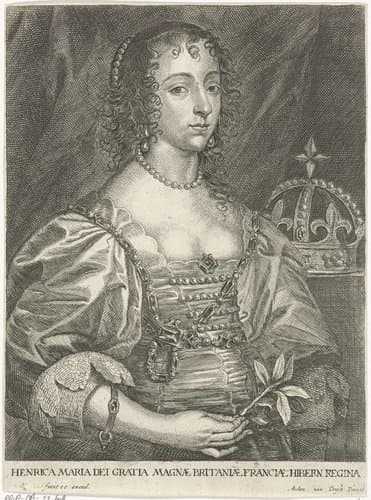 Portret van Henrietta Maria van Bourbon by Joannes Meyssens