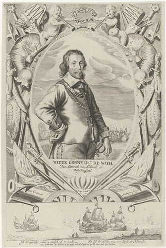 Portret van Witte Cornelisz. de With by Michiel Mosijn