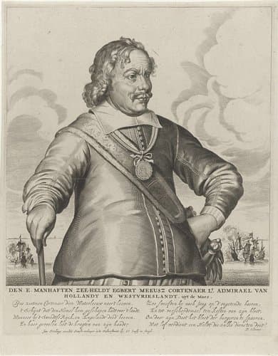 Portret van Egbert Meeusz Kortenaer by Michiel Mosijn