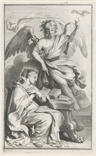 Annunciatie by Jan van Munnickhuysen