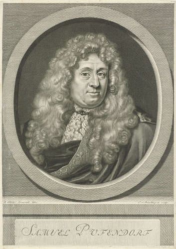 Portret van Samuel von Pufendorf by Jan van Munnickhuysen