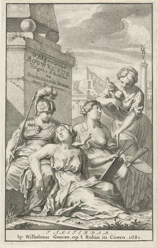 Minerva als patrones van de kunsten