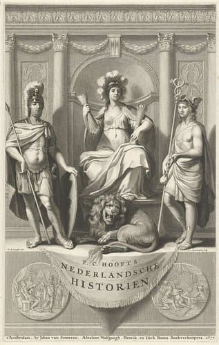Titelpagina voor: P.C. Hooft, Nederlandsche historien, 1677