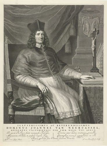 Portret van Johannes van Neercassel by Jan van Munnickhuysen