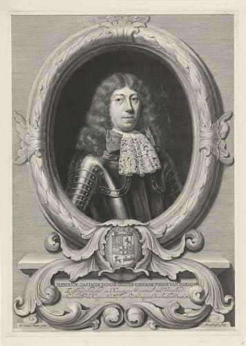 Portret van Hendrik Casimir II, graaf van Nassau-Dietz by Jan van Munnickhuysen