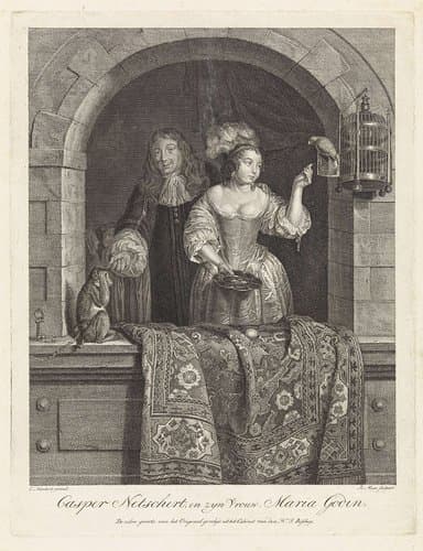 Caspar Netscher en Margaretha Godin by Robbert Muys