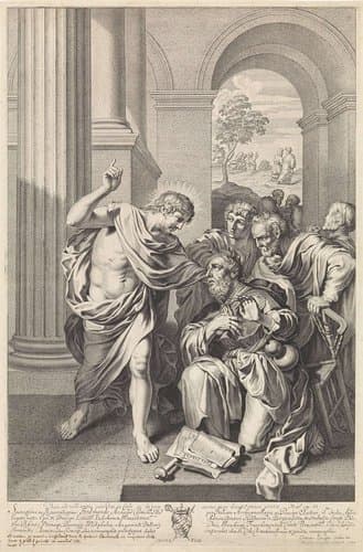 Christus verschijnt aan Jakobus de Meerdere by Michel Natalis