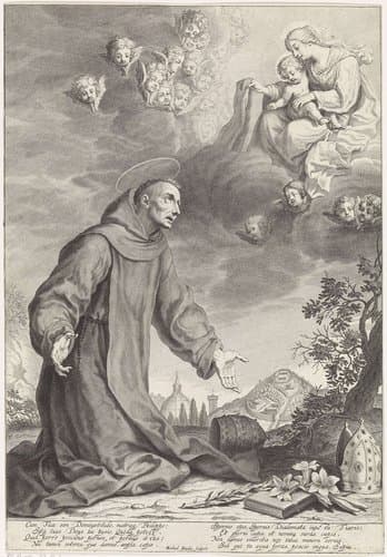 De heilige Philippus Benitius by Michel Natalis
