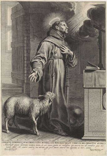 De heilige Franciscus van Assisi by Michel Natalis