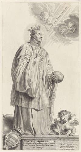 De heilige Godefridus van Cappenberg by Michel Natalis