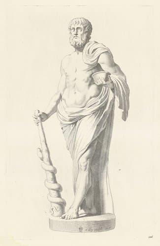 Standbeeld van Aesculapius by Michel Natalis