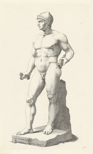 Standbeeld van een gladiator by Michel Natalis
