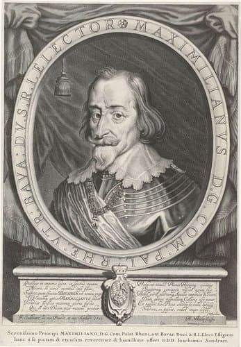 Portret van Maximiliaan I van Beieren by Michel Natalis