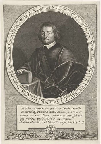 Portret van Charles de Méan by Michel Natalis