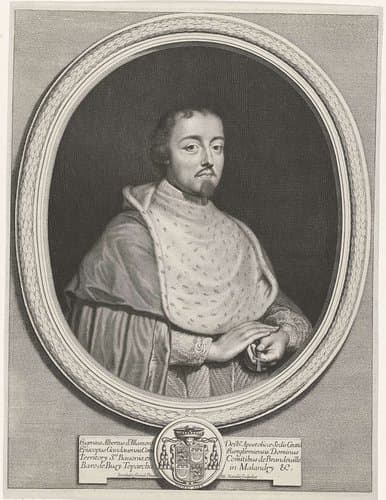 Portret van Eugenius Albertus d' Allamont by Michel Natalis