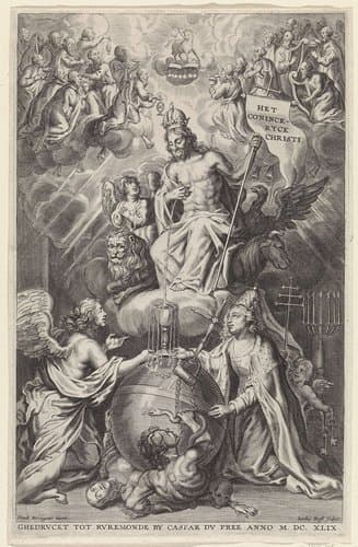 Titelpagina voor: Jacobus à Castro, Regnum Christi, dat is Het ryck Christi (...), 1649 by Jacob Neefs
