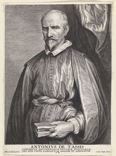 Portret van Antonio de Tassis by Jacob Neefs