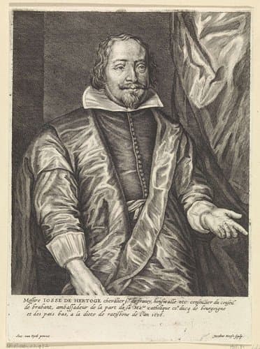 Portret van Joost de Hertoghe by Jacob Neefs
