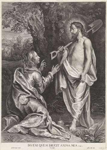 Christus verschijnt aan Maria Magdalena (Noli me tangere) by Jacob Neefs