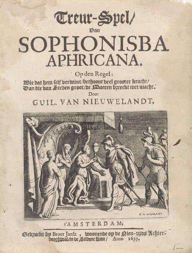 Sophonisba ontvangt de gifbeker by Guilliam van Nieulandt (II)