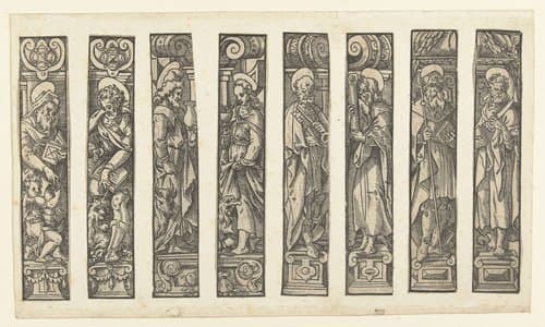 Vier evangelisten en vier apostelen by anonymous