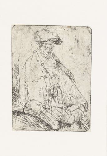 Arts die de polsslag van een kind meet by Willem Drost