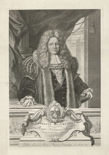 Portret van Georgius Sigismundus by J. Muller